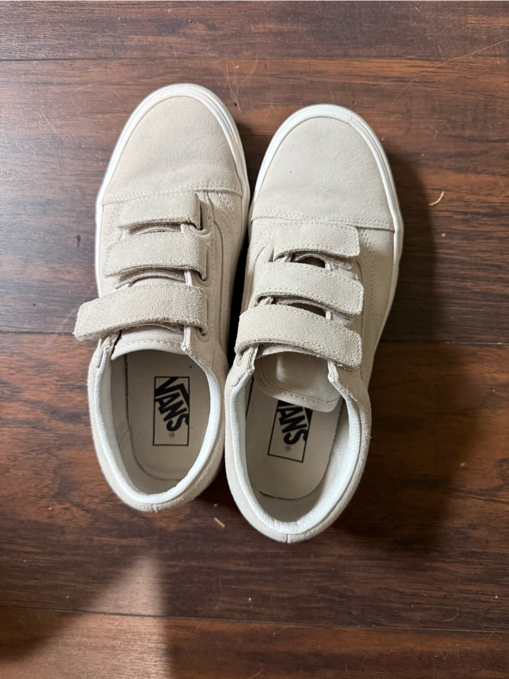 Vans Beige Velcro Sneakers
